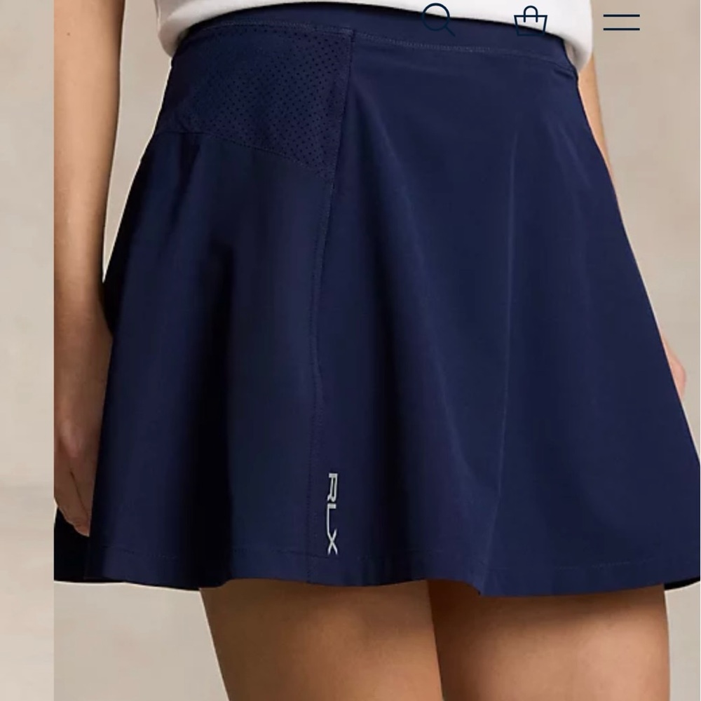 Ralph Lauren Navy Blue Golf Pickleball Tennis Skirt Skort Womens XS New NWT